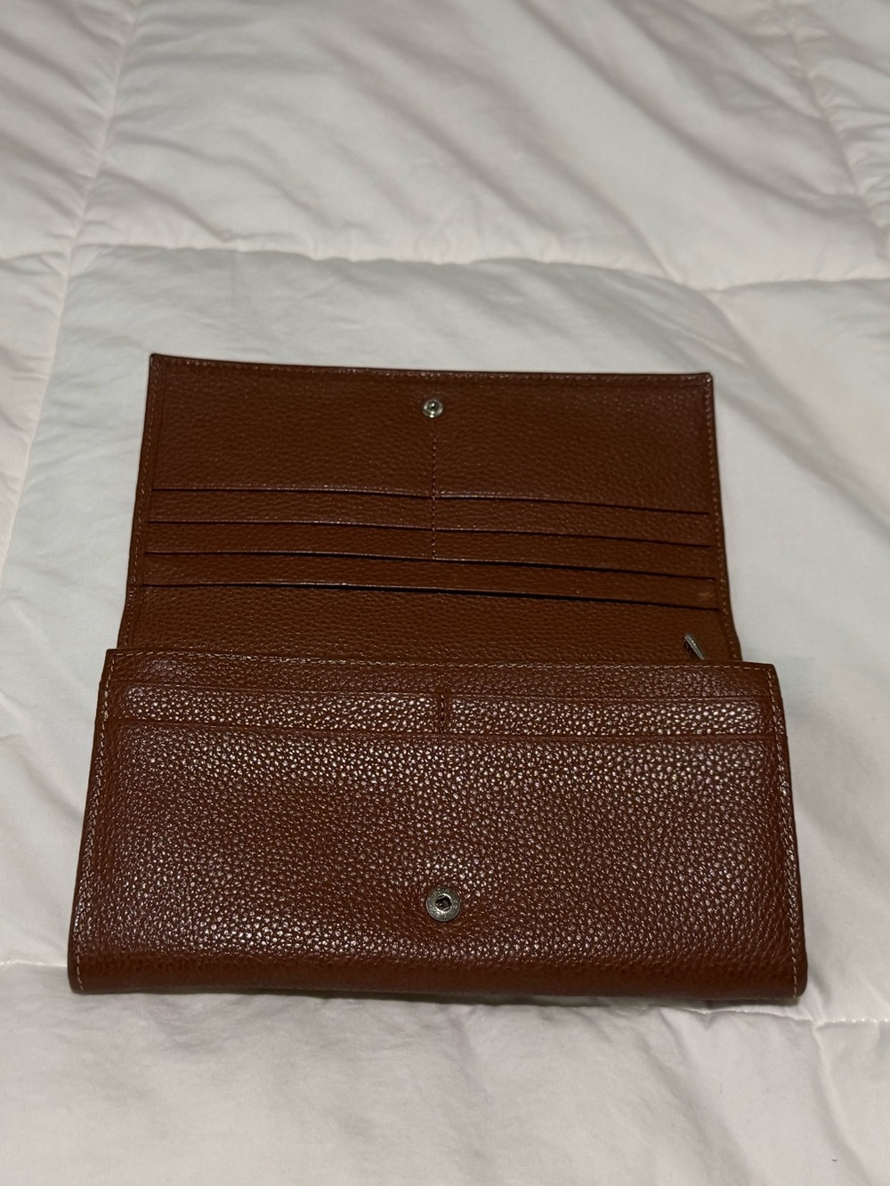 Longchamp Veau Foulonne Checkbook Wallet - Picture 3 of 4